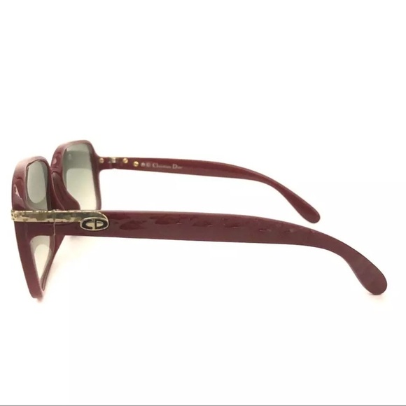 Authentic Christian Dior CD Logo bordeaux eyewear sunglasses - Picture 10 of 12